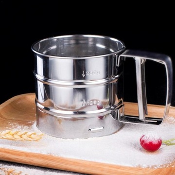 СИТО ДЛЯ МУКИ, САХАРНОЙ ПОРОШКИ, СЫПЫХ ПРОДУКТОВ, КРУЖКА, СИТО, СТАЛЬНОЕ СИТО