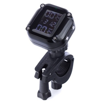 Czujnik ciśnienia temperatury w oponach TPMS bezprzewodowy LCD motocykl owy