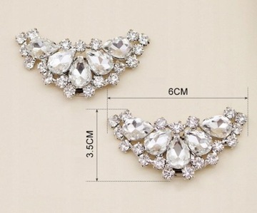 ЗАЖИМЫ ДЛЯ ОБУВИ 2 ШТ. ХРУСТАЛЬНЫЕ УКРАШЕНИЯ ДЛЯ ОБУВИ ЗАЖИМЫ ДЛЯ СВАДЕБНЫХ УКРАШЕНИЙ