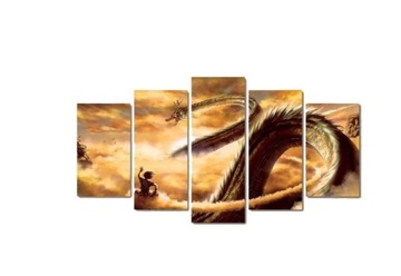 DRAGON BALL DBZ TRYPTYK OBRAZ NA PŁOTNIE 150x80cm
