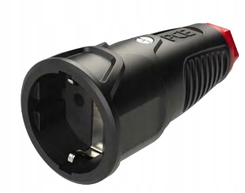 Gniazdo przenośne gumowe 2P+Z 230V 16A IP20 Taurus