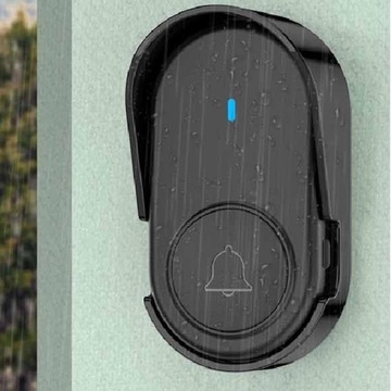 БЕСПРОВОДНОЙ Водонепроницаемый ДВЕРНОЙ ЗВОНОК С КОЗЫРЕМ 2 СВЕТОДИОДНЫХ ПРИЕМНИКА 250М