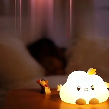 LAMPKA NOCNA SMART DLA DZIECI SILIKONOWA LED WIELOKOLOROWA CHMURKA