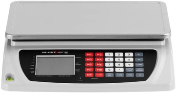 Коммерческие торговые весы со счетным ЖК-дисплеем 33,5 x 23 см, 50 кг/6 г