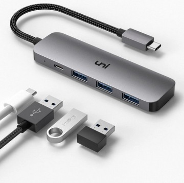 UNI HUB KONCENTRATOR 4W1 USB-C