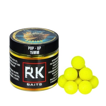 Kulki proteinowe RK Baits Durian Pop Up 15mm 125ml Haczykowe Pływające