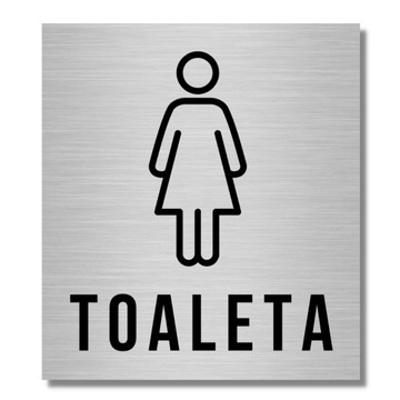 ALU ИНФОРМАЦИОННАЯ ТАБЛИЧКА ПИКТОГРАММА ТУАЛЕТА МАРКИРОВКА ДВЕРИ ЖЕНСКОГО ТУАЛЕТА