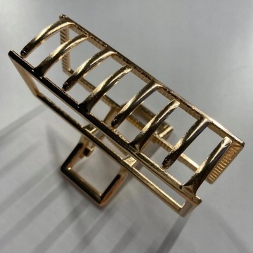 ЗОЛОТОЙ ЗАЖИМ ДЛЯ ВОЛОС Прямоугольный STRONG JAW