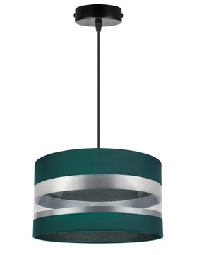 LAMPA WISZĄCA SUFITOWA ELEGANCKA CHROM ABAŻUR LED