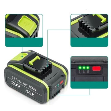 2 АККУМУЛЯТОРА 4 Ач ДЛЯ ЗАМЕНЫ WORX WA3553 WA3556 WA3551 WA3760