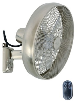 Lucci air 213126 - Wentylator ścienny BREEZE 55W/230V matowy chrom + pilot