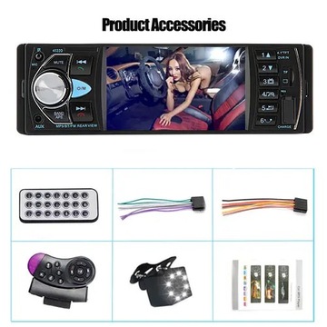Styl sterowania i aparatu Radio samochodowe 1DIN MP5 BT FM USB 4.1 Cal Mirr
