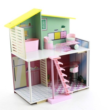 Stella Fashion кукольный домик, лестница, выдвижная терраса