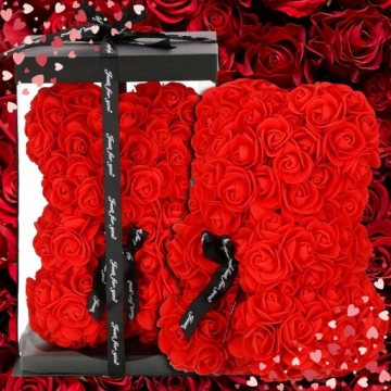 Медленно с розовыми лепестками Большой подарок для женского дня + сложная коробка