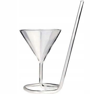 Kieliszek szklanka z słomką 110ml lampka wino