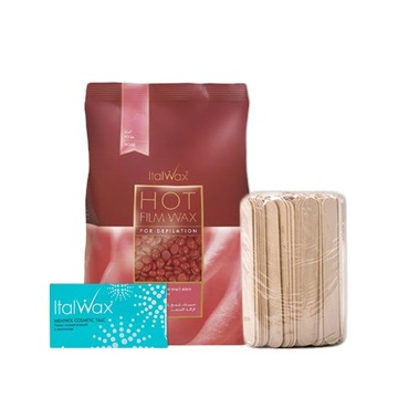ITALWAX ZESTAW TWARDY WOSK 1 KG DEPILACJA TALK