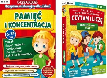 Pamięć Koncentracja 6-13 L+Czytam liczę Umysł PC