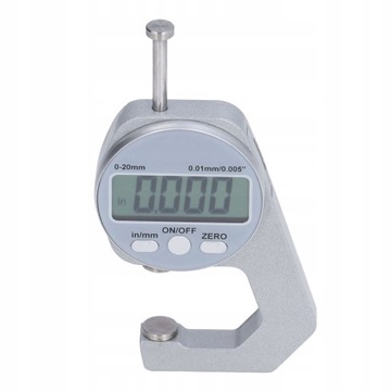 GRUBOŚCIOMIERZ ZEGAR ELEKTRONICZNY 0.01/0-20 mm