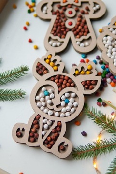 Мини-рождественские сенсорные открытки