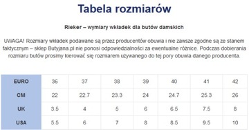 Damskie sandały Rieker Sandals V44Y5-80 r.38