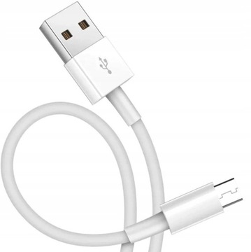 KABEL USB TYP-C ŁADOWARKA SAMSUNG HUAWEI XIAOMI 3m Biały Oplot
