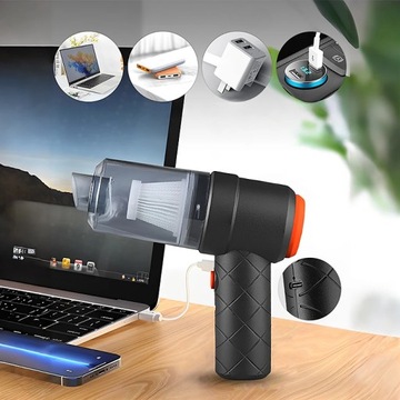 Ручной автомобильный пылесос для автомобиля, дома, офиса, зарядка через micro USB