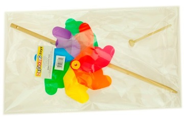 РАЗНОЦВЕТНАЯ ДЕРЕВЯННАЯ ШТИФТОВАЯ МЕЛЬНИЦА ВЕТРЯНАЯ МЕЛЬНИЦА 3720