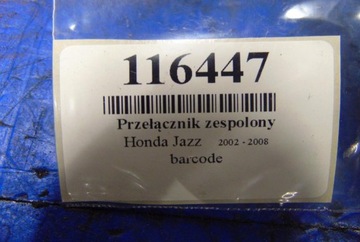 HONDA JAZZ 1.3 PŘEPÍNAČ KOMBINOVANÝ