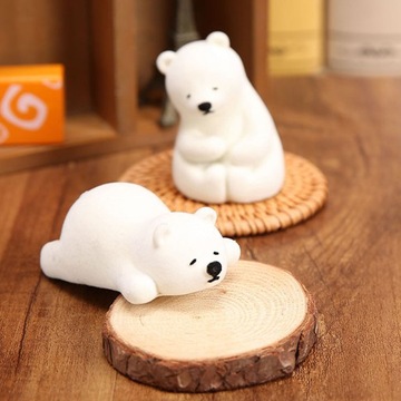 СТЕКЛЯННЫЕ ФИГУРКИ МОДЕЛИ БЕЛОГО МЕДВЕДЯ ДЕКОРАТИВНАЯ ОТДЕЛКА