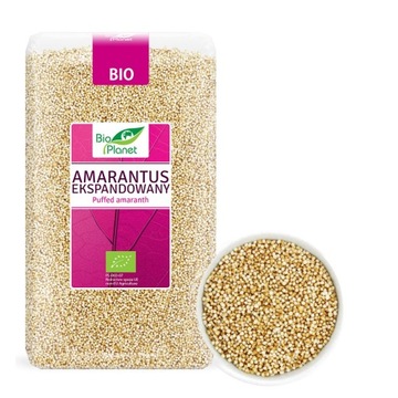 BIO PLANET AMARANTUS EKSPANDOWANY BIO EKOLOGICZNY GOTOWY DO SPOŻYCIA 150g
