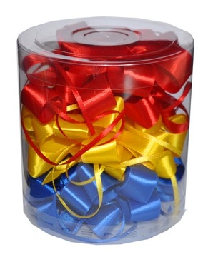 Декоративный БАНТ, ПОДАРОК, атласная лента - 15 шт.