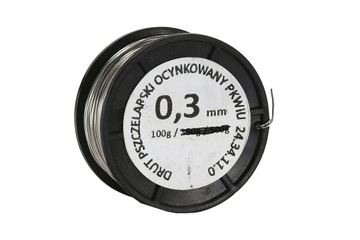 Drut do ramek pszczelich ocynkowany 0,3 mm - 100g