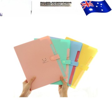 РАСШИРЯЕМАЯ папка А4 С 5 КАРМАНАМИ, ПЛАСТИК, РОЗОВЫЙ