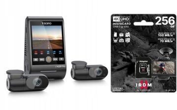 KAMERA SAMOCHODOWA VIOFO A229 PRO 4K+2K+FHD 3CH HDR GPS + KARTA IRDM 256GB