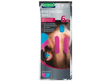 TEJPY SENSIPLAST KINESIO TEJPY PLASTRY TAŚMY KINEZJOLOGICZNE 6 el.