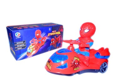 SPIDERMAN MOTOR ŚCIGACZ MAX FUNKCJI nowość