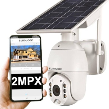 Zewnętrzna Kamera Solarna WiFi 2Mpx 3G 4G EUROLOOK