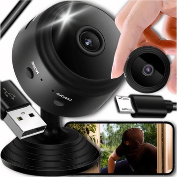 KAMERA BEZPRZEWODOWA MINI NOKTOWIZYJNA WIFI SMART