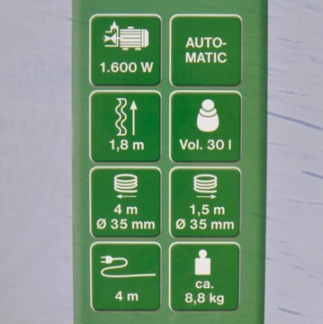 ПЫЛЕСОС ДЛЯ БАССЕЙНА ПРУД 1600ВТ НАСОС