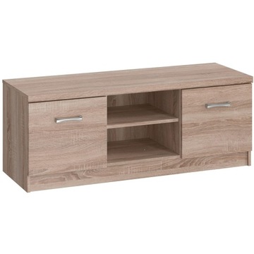 KOMODA SZAFKA RTV POD TELEWIZOR SOFIA 2D 120 CM DĄB SONOMA MAT MAFMEBLE