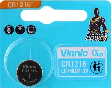 1x BATERIA LITOWA VINNIC CR1216 1216 DL ECR FV
