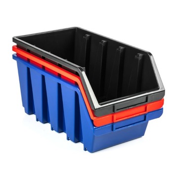 5 x Pojemnik Kuweta Organizer Czerwony 240x170x125