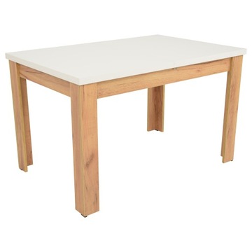 Rozkładany stół C-2 craft blat biały 80x120/160