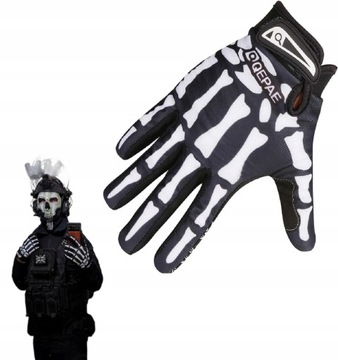 ВЕЛОСИПЕДНЫЕ ПЕРЧАТКИ ВЕЛОСИПЕДНЫЕ ПЕРЧАТКИ, СКЕЛЕТ, ПРОТИВОСКОЛЬЗЯЩИЕ, РАЗМЕР S