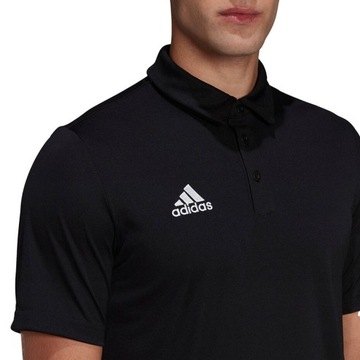 Koszulka Męska Polo Adidas Sportowa Czarna Entrada 22 r. L