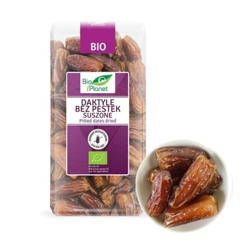 BIO PLANET EKOLOGICZNE DAKTYLE BEZ PESTEK SUSZONE SŁODKIE BIO 400g