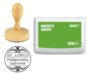 КРУГЛАЯ МАРКА ГРИФ ЭКСЛИБРИС 13 ЦВЕТОВ