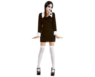 Strój Kostium Wednesday Addams Halloween Goth Gotka Karnawał