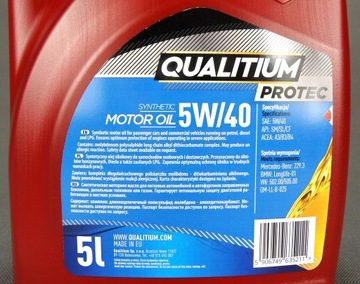 ДВИГАТЕЛЬНОЕ МАСЛО QUALITIUM PROTEC 5W/40 5Л