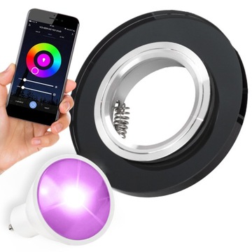 ZESTAW ŻARÓWKA LED WIFI SMART RGBW+OPRAWKA